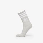 adidas Mid Cut Crew Socks 3-Pack White/ Medium Grey Heather/ Black, adidas Originals