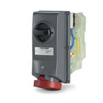 Priza interblocabila\n32A 3P+E 5h 600-690V 50Hz 60Hz 130X260MM terminal cu surub Cu interblocaj mecanic, Scame