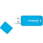 Stick USB 64GB Drive Neon Albastru
