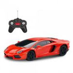 Masina cu telecomanda Lamborghini Aventador rosu, scara 1: 24, Rastar, 