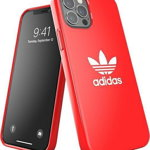 Folie protectie telefon, Adidas, Pentru iPhone 12/12 Pro, TPU, Rosu, Adidas