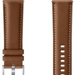Curea ceas smartwatch Samsung Galaxy Watch3, Stitch Leather, 22mm, M/L, brown