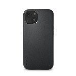 Husa de protectie Decoded IPhone 13, compatibila MagSafe, piele ecologica, negru, Decoded