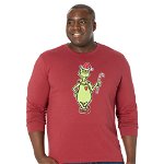 Imbracaminte Femei Life is Good Greetings From Who-ville Long Sleeve Crushertrade Tee Cranberry Red, Life is Good