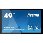 Display profesional IIYAMA ProLite TF4939UHSC-B1AG, 49", UHD 4K, Touch, 60Hz, negru
