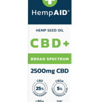 Ulei de canepa cu 2500 mg CBD, 10 ml, HempAID