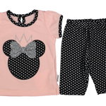 Compleu tricou si pantalon pentru copii, Minnie, roz, 9-24 luni, CaroKids