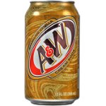 A&W Cream Soda 355ml - bere de rădăcini cu gust de vanilie, A&W