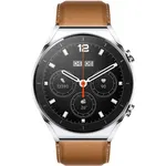 Smartwatch Xiaomi Watch 2 Pro, 4G LTE, Silver Case, Brown Leather Strap, Xiaomi