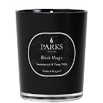 Lumânare cu parfum de lemn de santal și Ylang Ylang Parks Candles London Black Magic, timp de ardere 45 h