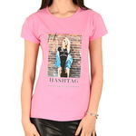 Tricou fucsia Hashtag - cod 41747, 