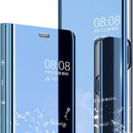 Husa de protectie pentru Samsung Galaxy M52 5G Yutwo, 360 grade, piele PU/policarbonat, albastru, 6,7 inchi
