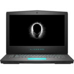 Dell Laptop Alienware Gaming 15.6'' M15, UHD IPS, Procesor Intel® Core™ i7-8750H (9M Cache, up to 4.10 GHz), 32GB DDR4, 1TB SSHD + 1TB SSD, GeForce GTX 1070 8GB Max-Q, Win 10 Pro, Silver