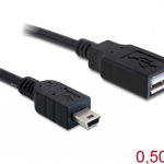 Cablu Delock 82905 mini USB T - USB M Tip A 50cm