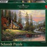 Puzzle 500 piese - Thomas Kinkade - A Peaceful Retreat | Schmidt, Schmidt