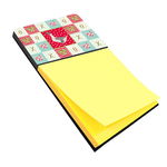Caroline`s Treasures Carolines Comorile CK5328SN Buff Grey Back gâscă Dragoste Sticky Notă Titular, Red Multicolore Large, 