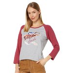 Imbracaminte Femei Ariat Painted Dreams T-Shirt Light Heather GreyEarth Red, Ariat