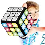 Cub Rubik interactiv, 7 Moduri de Joc, Led-uri Multicolore, hassan