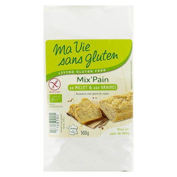 Amestec de paine cu mei fara gluten, bio, 500g, Ma vie sans gluten