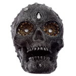 Obiect decorativ - Craniu Argintiu - Mediu, Puckator