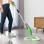 Mop triplu cu rezervor pulverizator cu 3 capete rotative de 20 cm, 3 lavete microfibra, rezervor 600ml, Trimoppy InnovaGoods