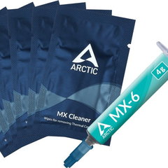 Pasta temoconductoare MX-6 ULTIMATE MX6 4 grame + 6 servetele speciale MX Cleaner ARCTIC ACTCP00084A, Arctic Cooling