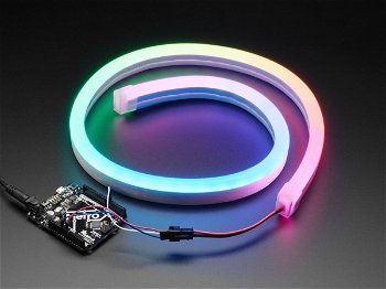 Banda LED NeoPixel RGB in tub de silicon, Adafruit