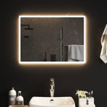 Oglinda de baie cu LED vidaXL, 50x70 cm, 3.31 kg