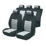 Huse auto Sport Speed, gri, 12 piese, sistem zipp-it premium, side-airbag compatibil