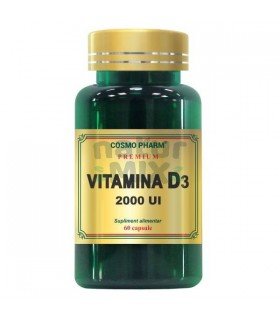 Vitamina D3 60cps Premium COSMOPHARM, COSMOPHARM