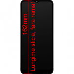 Display Samsung Galaxy A02s A025F A025G Black Negru cu Rama VARIANTA LUNGA CU STICLA 162mm, Samsung