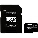 Card de Memorie Silicon Power Elite MicroSDXC UHS-I 64GB CL10+adaptor smc00395