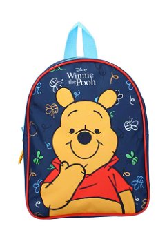 Ghiozdan poliester, Winnie the Pooh, bleumarin, 28 x 9 x 22 cm, Disney