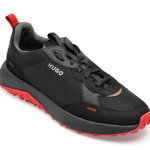 Pantofi sport HUGO negri, 3146, din material textil, HUGO