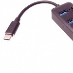 HUB USB 3.1-C la 4 x USB-A cu switch On/Off, KU31HUB08, OEM