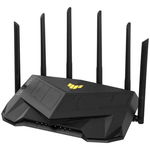 Router Gaming Wireless ASUS TUF Gaming-AX6000, AX6000, Dual-Band, Quad-Core 2.0GHz CPU, 256MB 512MB Flash RAM, 2.5G dual-port, AiProtection Pro, Adaptive QoS, VPN Fusion, IPTV, OFDMA, MU-MIMO, Beamfor