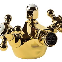 Baterie bideu Kludi, 1926, placat cu aur 23 kt, Kludi