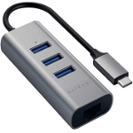 Hub USB-C 3x USB 3.0 Ethernet Gri, Satechi