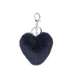 Breloc albastru inchis Haily´s Pompom in forma de inima