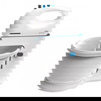 Mixer cu bol Heinner Charm HMB-350BL 300W 5 viteze + turbo Alb-Albastru