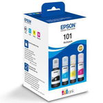 Pachet cartuse cerneala Epson 101 ECOTANK , BKCMY, capacitate 127ML BK, 70ml / culoare, pentru L6170, L4160, L4150, L6190, Epson