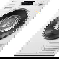 Uscator de rufe TWL680WP, clasa C, 9 kg, ComfortSensor, SteamCare, SilenceDrum, DryCare 40, Alb, Miele