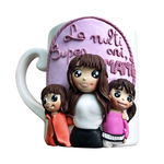 Cana fimo “SuperMama2”, decorata manual, 300 ml, AHGL13366 - 23h Events