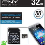 Karta PNY Performance MicroSDHC 32 GB Class 10 UHS-I (SDU32GPER50-EF), PNY