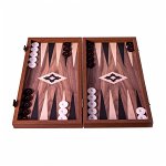 Set joc table/backgammon Walnut with Black &Oak points 48 x 50 cm