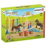 Set figurine Schleich, Antrenament de agilitate pentru ponei