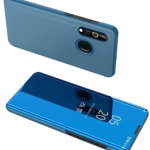 Protectie Flip Cover Lemontti Leather Case Electroplating Mirror SYA00183801F pentru Samsung Galaxy A20e (Albastru)