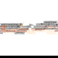 vidaXL Set canapele grădină, 10 piese, lemn masiv brad douglas, vidaXL