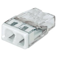 Set 10 conectori cu fixare prin impingere 2 conductoare 2,5mm2 24A Wago 2273-202, Wago