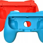 Set 2 x Grip Holder pentru Nintendo Switch, Joy - Con Controller, Mari Games, rosu, albastru, MARIGames